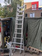 Alluminum lader, Doe-het-zelf en Verbouw, Ladders en Trappen, Ophalen of Verzenden, Zo goed als nieuw, 4 meter of meer