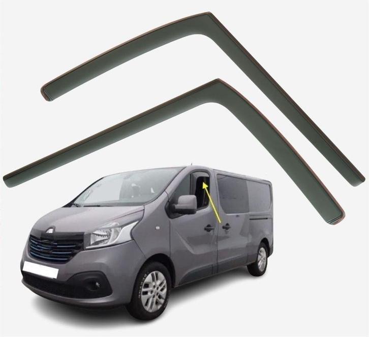 Zijwindschermen Zijwind Regen Voor Opel Vivaro B, Auto diversen, Tuning en Styling, Verzenden