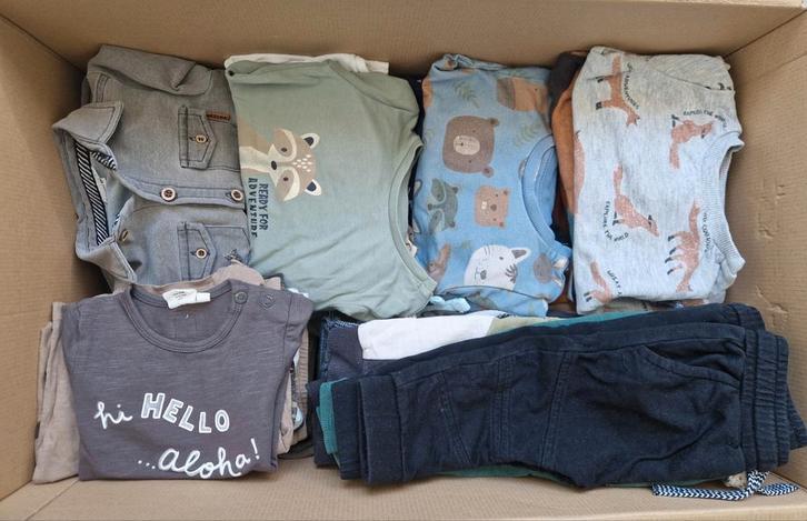 Grote Jongenskleding Box Maat 62/68, Kinderen en Baby's, Babykleding | Baby-kledingpakketten, Zo goed als nieuw, Overige maten