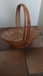 Rieten Mand met Handvat - Ovaal, Mand, Ophalen of Verzenden, Zo goed als nieuw, Riet