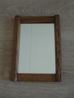 Nieuwe spiegel in massief eiken houten lijst, Minder dan 50 cm, Nieuw, Ophalen of Verzenden, Minder dan 100 cm