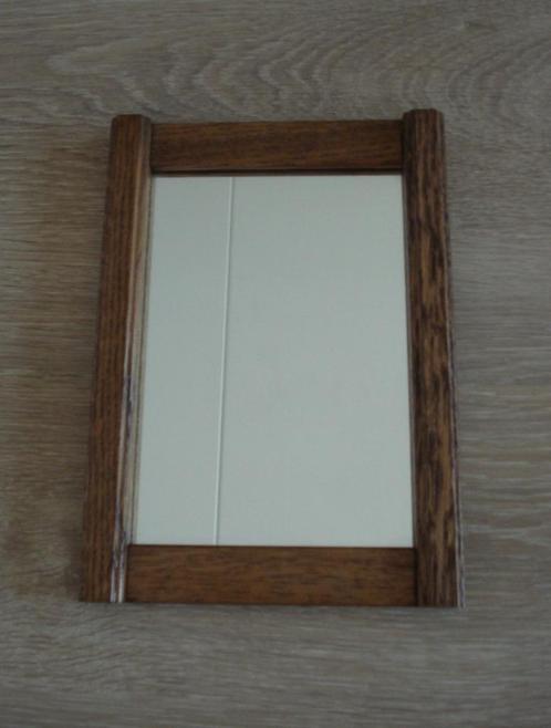 Nieuwe spiegel in massief eiken houten lijst, Huis en Inrichting, Woonaccessoires | Spiegels, Nieuw, Minder dan 50 cm, Minder dan 100 cm