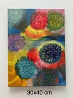 Kleurrijke schilderij met bollen, Ophalen of Verzenden