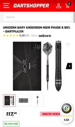 Unicorn gary anderson noir phase 6 dartpijlen, Ophalen of Verzenden, Zo goed als nieuw, Pijlen