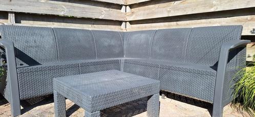 Tuinbank, Tuin en Terras, Tuinsets en Loungesets, Gebruikt, Kunststof, 4 zitplaatsen, Bank, Ophalen