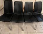 Zwarte stoelen - set van 4 - veel gebruikt, Ophalen, Gebruikt, Zwart, Vier