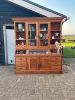 Teak Buffetkast Apothekerskast Vitrinekast., Glas, 200 cm of meer, Met deur(en), Nieuw