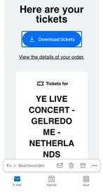 2 Kanye West tickets Rang 1 Gold, Tickets en Kaartjes, Evenementen en Festivals, Twee personen