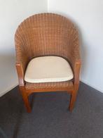 Rotan Stoel met Houten Frame, Huis en Inrichting, Ophalen, Gebruikt, Bruin, Eén