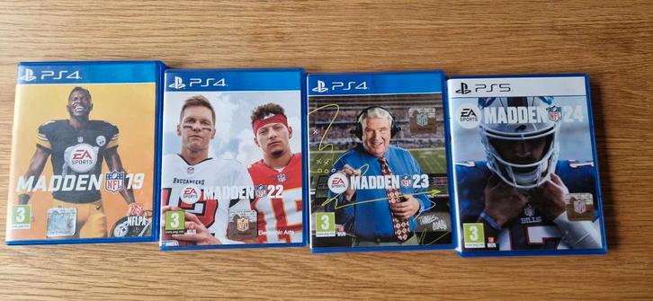 Madden NFL 19-24 (PS4/PS5) - Per Stuk of Bundel, Spelcomputers en Games, Games | Sony PlayStation 4, Gebruikt, Sport, 3 spelers of meer