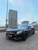Mercedes-Benz C-Klasse C180 1.6 115KW Aut7 2014 Zwart, Auto's, Mercedes-Benz, Automaat, 1800 kg, Zwart, Leder en Stof