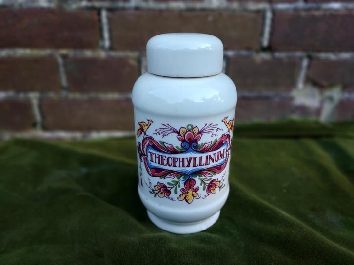 Apothekers pot, opschrift Theophillinum., Antiek en Kunst, Antiek | Keramiek en Aardewerk, Verzenden