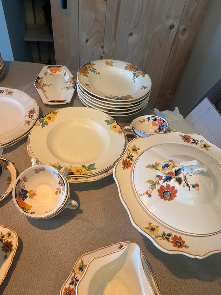 Vintage Servies Mosa Maastricht plateel, Antiek en Kunst, Antiek | Servies compleet, Ophalen
