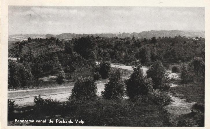 VELP Panorama vanaf De Posbank 1953, Verzamelen, Ansichtkaarten | Nederland, Gelopen, Gelderland, 1940 tot 1960, Verzenden