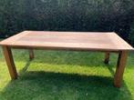 Robuuste eiken eettafel, Huis en Inrichting, Tafels | Eettafels, Ophalen, Gebruikt, 200 cm of meer, 50 tot 100 cm