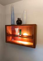 Møbelfabrik Silkeborg Vitrinekast Teak Deens 1960-1970, Ophalen, Glas, Minder dan 150 cm, Minder dan 100 cm