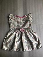 Maat 80 - satijnen jurk - gebroken wit, Kinderen en Baby's, Babykleding | Maat 80, Ophalen of Verzenden, Zo goed als nieuw, Meisje