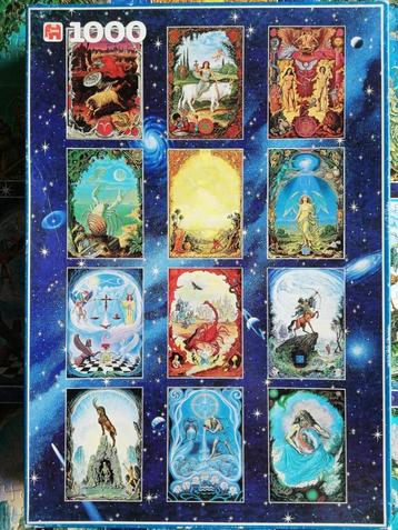 Puzzel 1000 stukjes: De 12 tekens van de Zodiac beschikbaar voor biedingen