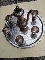 Uniek Tinnenstel met Schenkpot en Glaasjes, Ophalen of Verzenden