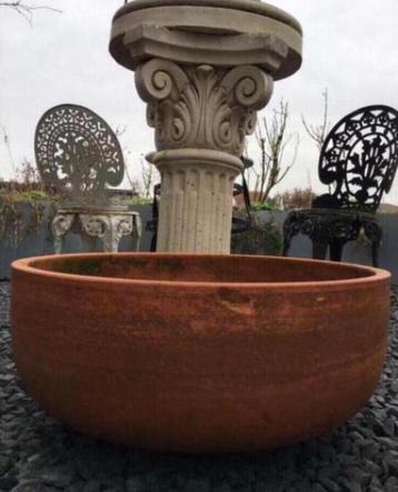Grote oude dikke kwaliteit terracotta pot bonsai boom 51,5cm beschikbaar voor biedingen