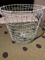 Draadstaal mand aqua blauw, Ophalen, Overige materialen, Mand, Rond