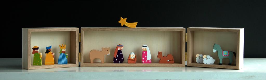 Houten Kerststal uit Nederland, Diversen, Kerst, Ophalen of Verzenden