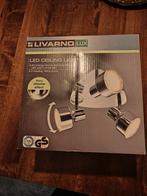 Livarno Lux Plafondlamp - LED Spots - Chroom 3 Spots, Metaal of Aluminium, Nieuw, Ophalen of Verzenden, Modern