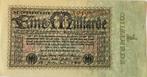 Duitsland een miljard mark 1923 UNC, Postzegels en Munten, Bankbiljetten | Europa | Niet-Eurobiljetten, Ophalen of Verzenden, Duitsland