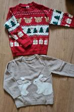H&M trui (kerst & konijn) & Levi's denim jacket maat 86, Kinderen en Baby's, Babykleding | Maat 86, Ophalen, Zo goed als nieuw