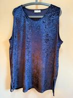 Blauwe fluwelen topje met strass - ulla popken | maat 50 52, Blauw, Ulla Popken, Zo goed als nieuw, Shirt of Top