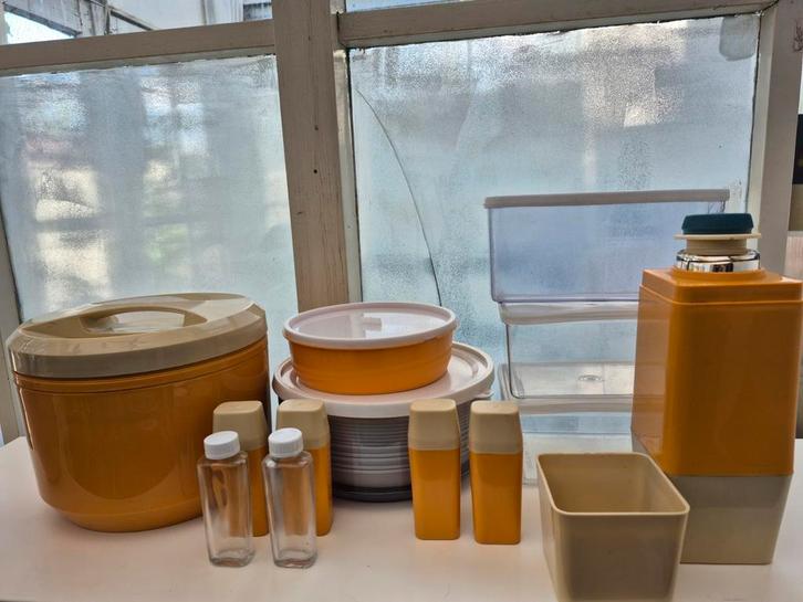 Picknickkoffer Laplast Alimenti met inhoud, Verzamelen, Retro, Ophalen