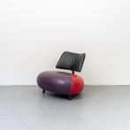1x Leolux Pallone Fauteuil Rood/Paars - Zwart, Huis en Inrichting, Fauteuils, Niet ingevuld, Niet ingevuld, 75 tot 100 cm, Ophalen of Verzenden
