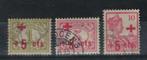 A630 Ned.Indie 135/37 gestempeld, Postzegels en Munten, Nederlands-Indië, Verzenden, Gestempeld
