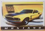 Ford Mustang Boss 302 reclamebord van metaal wandbord, Nieuw, Auto's, Ophalen of Verzenden