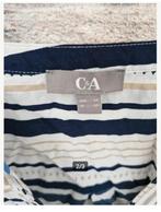 Blauw Gestreepte blouse Maat 46 h, Kleding | Dames, Blouses en Tunieken, C&A, Blauw, Maat 46/48 (XL) of groter, Onbekend