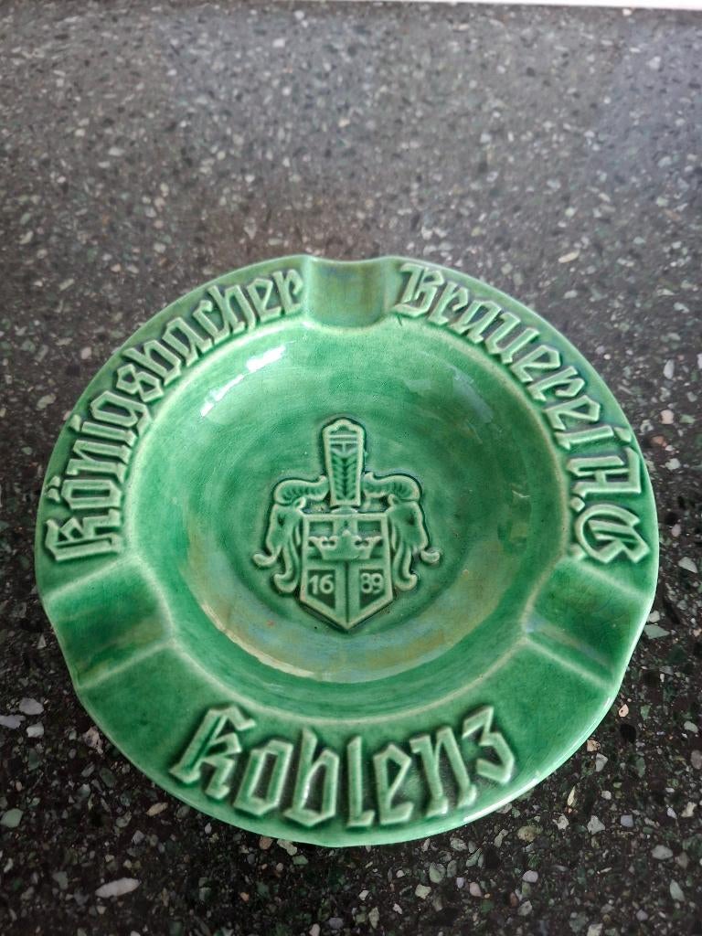 Vintage asbak Königsbacher Brauerei Koblenz, Verzamelen, Biermerken, Ophalen of Verzenden, Zo goed als nieuw, Overige typen, Overige merken