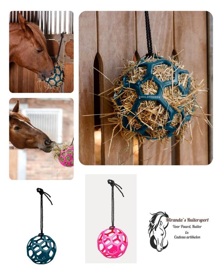 Hooibal Petrol of Roze, Dieren en Toebehoren, Paarden en Pony's | Overige Paardenspullen, Nieuw, Overige soorten, Ophalen of Verzenden