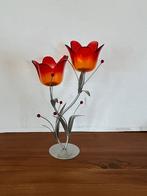 Tulpen kaarshouder - drie kleuren, Overige materialen, Nieuw, Ophalen of Verzenden, Rood