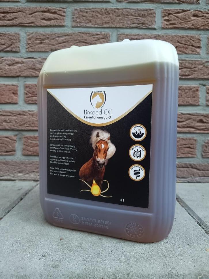 Lijnzaadolie 5 liter, Dieren en Toebehoren, Dierenvoeding, Overige soorten, Ophalen