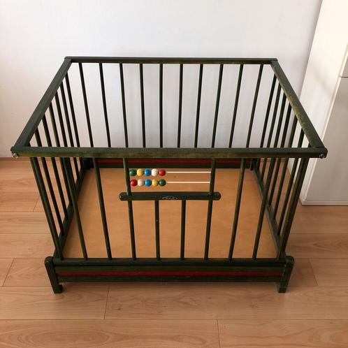 Retro box Kibofa jaren 60 inklapbaar groen originele staat, Kinderen en Baby's, Boxen, Gebruikt, Rechthoekig, Ophalen of Verzenden