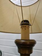 -	Tafellamp messing voet vintage creme kap, Ophalen of Verzenden, 'T Olde Gre-j, Info@toldegrej.nl, Endepoelstraat 20f Didam