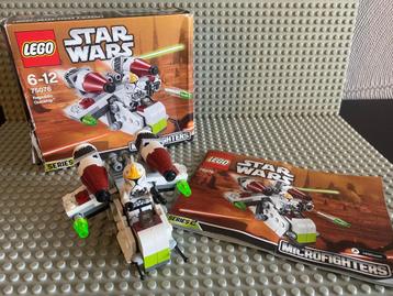 Lego Star Wars set 75076 Republic Gunship met  boekje + doos beschikbaar voor biedingen