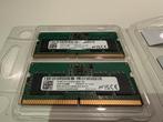RAM geheugen DDR5 SODIMM 2x 8 Gb, Computers en Software, RAM geheugen, Verzenden, Zo goed als nieuw, DDR5, Laptop