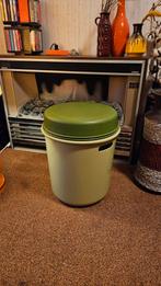 Retro Curver wasmand - groen vintage, Ophalen of Verzenden, Gebruikt, Groen