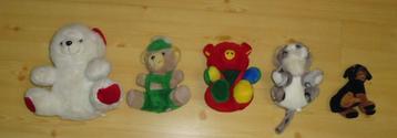 5 Knuffels. Ook apart te koop voor € 1.00 beschikbaar voor biedingen