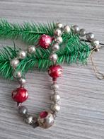 Glazen kralen kerstboomketting met deukballen, Ophalen of Verzenden, Zo goed als nieuw