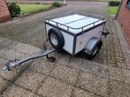 Leuke witte kleine bagagewagen / aanhanger met klep, Ophalen, Gebruikt