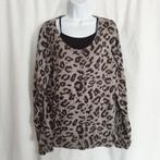 Leuk grijs vest, luipaardprint. Mt XXL. Merk In shape, Kleding | Dames, Ophalen of Verzenden, Zo goed als nieuw, Maat 46/48 (XL) of groter