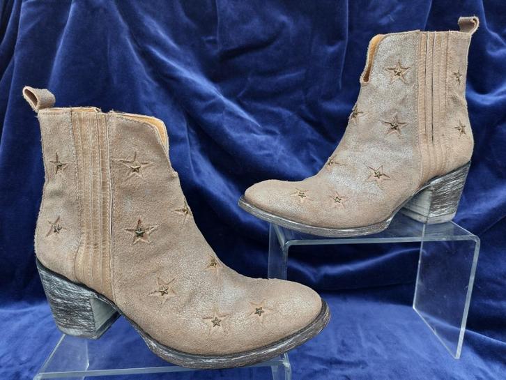 Mexicana  enkellaarsjes stoer met sterren maat 36, Kleding | Dames, Schoenen, Zo goed als nieuw, Lage of Enkellaarzen, Overige kleuren