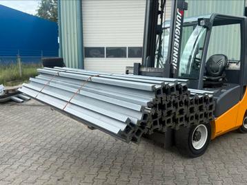 Schutting paal / sleufpaal antreciet verkleurd 15x15x270 beschikbaar voor biedingen
